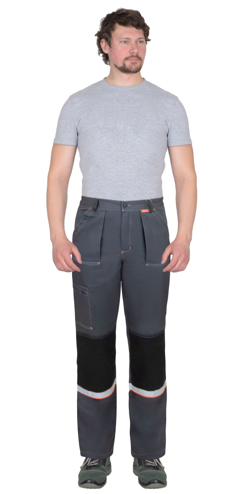 Костюм рабочий мужской Родос (куртка, брюки), темно-серый - купить по привлекательной цене в интернет-магазине СпецСнабУрал.