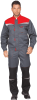 Костюм рабочий мужской КМ-10 Люкс (куртка, полукомбинезон), темно-серый - купить по привлекательной цене в интернет-магазине СпецСнабУрал.