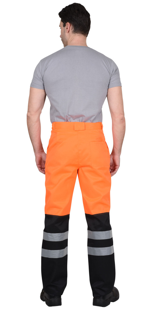 Костюм Магистраль-Люкс куртка, брюки оранжевый с чёрным и СОП (ЧЗ) - купить по привлекательной цене в интернет-магазине СпецСнабУрал.