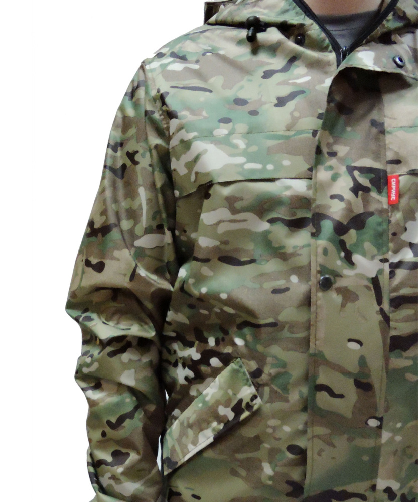 Костюм Турист с капюшоном (куртка длинная, брюки), камуфляж Мультикам - купить по привлекательной цене в интернет-магазине СпецСнабУрал.