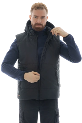 Жилет мужской утепленный Brodeks KW 112, черный - купить по привлекательной цене в интернет-магазине СпецСнабУрал.