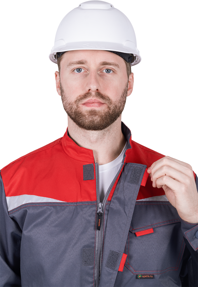 Костюм рабочий мужской КМ-10 Люкс (куртка, полукомбинезон), темно-серый - купить по привлекательной цене в интернет-магазине СпецСнабУрал.