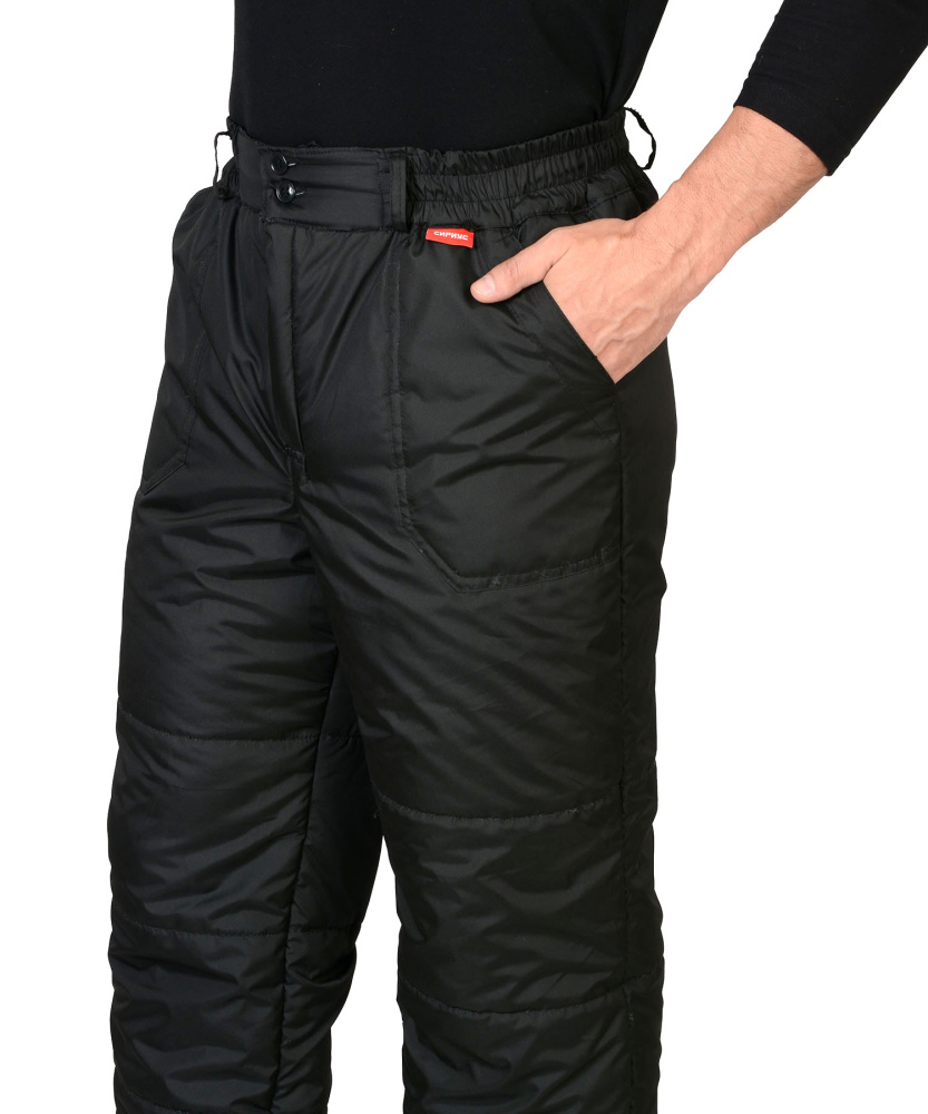 Брюки мужские зимние Европа, черный - купить по привлекательной цене в интернет-магазине СпецСнабУрал.