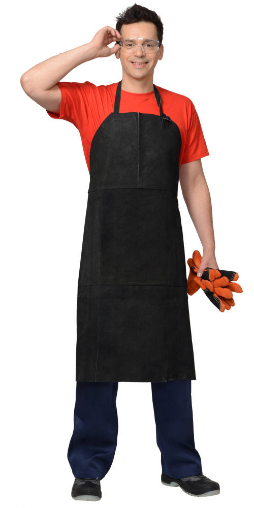 Фартук спилковый, черный - купить по привлекательной цене в интернет-магазине СпецСнабУрал.