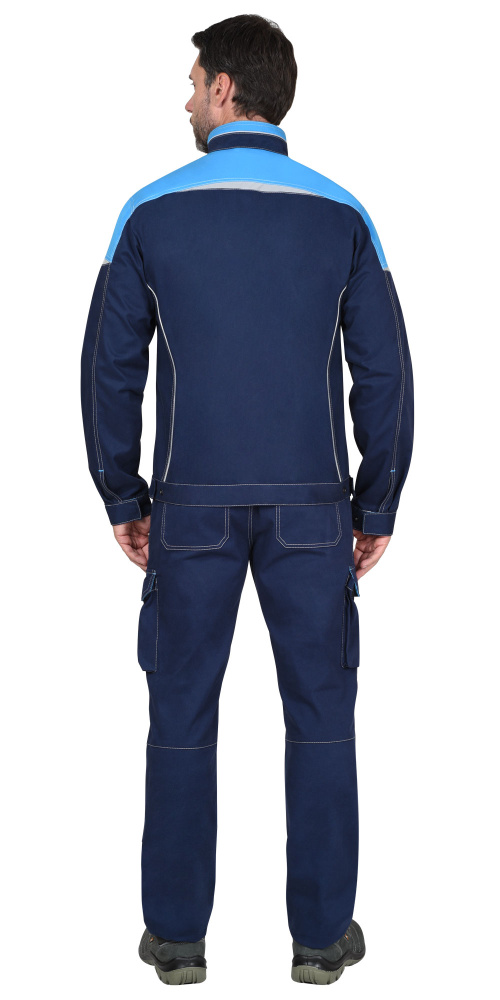 Куртка Джет, синяя с голубым - купить по привлекательной цене в интернет-магазине СпецСнабУрал.