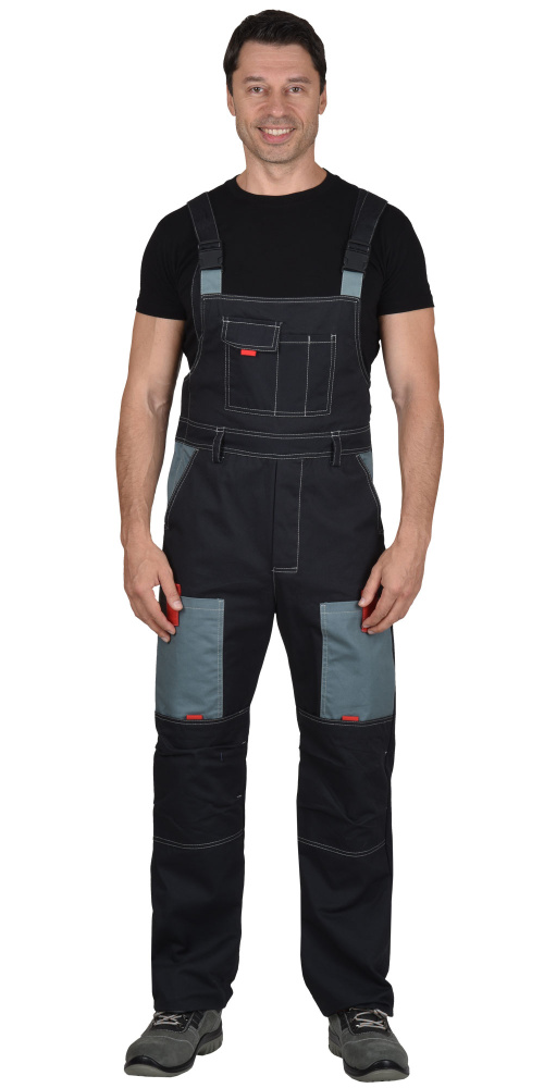 Костюм рабочий мужской Фаворит (куртка, полукомбинезон), темно-серый - купить по привлекательной цене в интернет-магазине СпецСнабУрал.