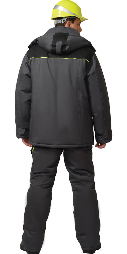 Костюм рабочий мужской зимний Ховард (куртка, брюки), темно-серый - купить по привлекательной цене в интернет-магазине СпецСнабУрал.