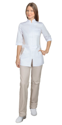 Костюм женский Барбара, белый - купить по привлекательной цене в интернет-магазине СпецСнабУрал.