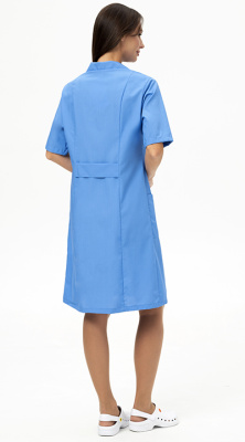 Халат женский медицинский Селена, голубой - купить по привлекательной цене в интернет-магазине СпецСнабУрал.
