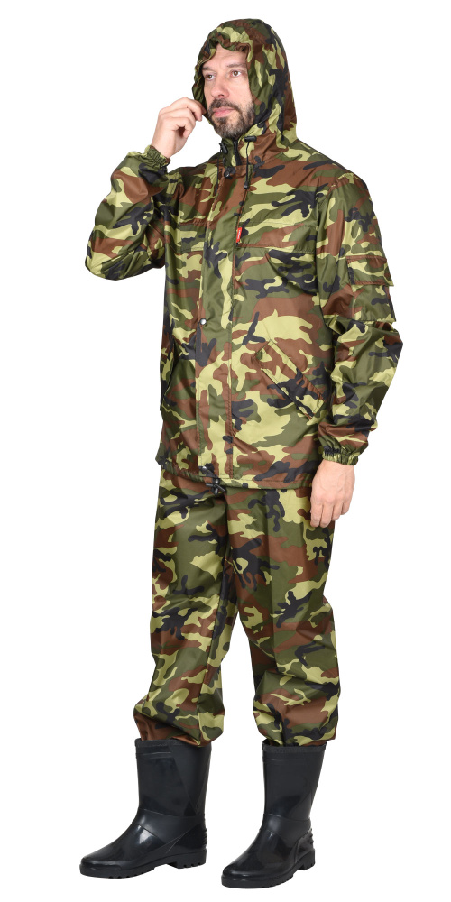 Костюм Турист с капюшоном (куртка длинная, брюки), камуфляж НАТО - купить по привлекательной цене в интернет-магазине СпецСнабУрал.