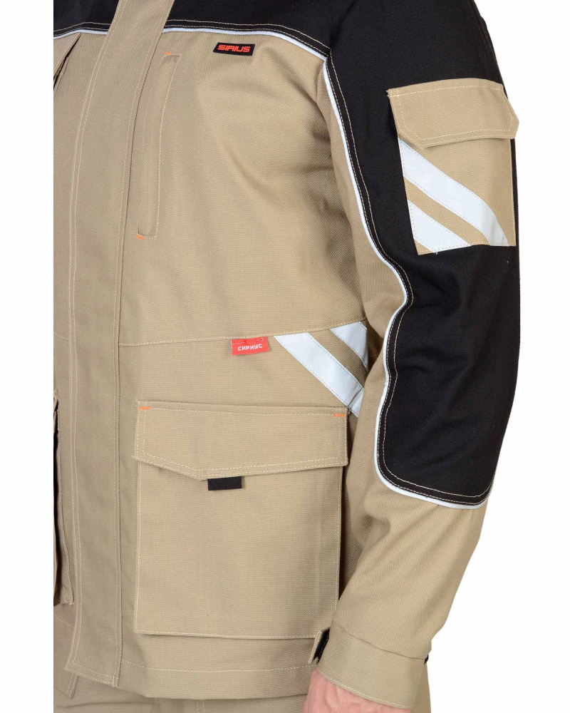 Куртка рабочая мужская длинная Вест-Ворк, бежевый - купить по привлекательной цене в интернет-магазине СпецСнабУрал.